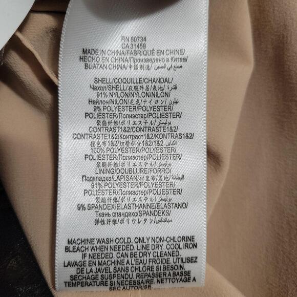 NWT BCBGMAXAZRIA Kailey Dress 12 Black Lace Mesh Fit & Flare Sleeveless - Picture 11 of 11